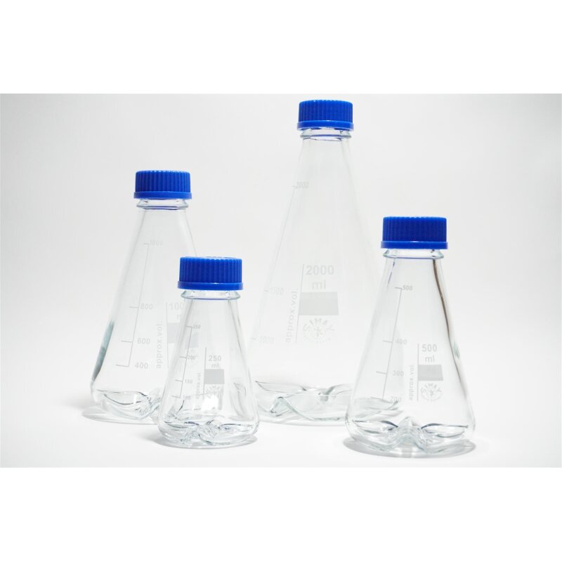 Produktbild von Healifty 3er-Set Erlenmeyerkolben Aus PP – 500 Ml, 100 Ml & 50 Ml – Für Chemielabor, Schule & Hobby