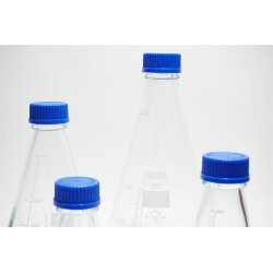 Erlenmeyerkolben mit Schikane 250 mL 500 mL 1000 mL hitzebeständig Deckel GL45
