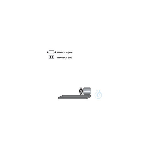 Fachboden Standard UB90 ES 1.4301 roh