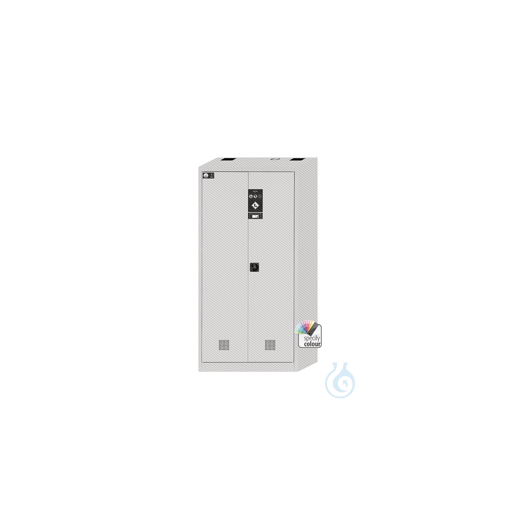 U-cupboard EP.195.095.F2 St.bl. besch.gl.