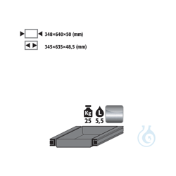 Pull-out tray Standard S90 ES 1.4301 raw
