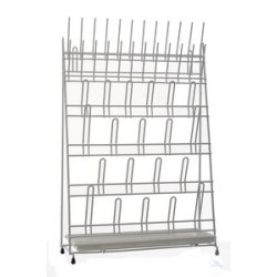 Drip rack, PVC coated, 420x160x610mm, 44 slots for reagents