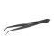 Tweezers pointed 18/10 steel, round bent, L=200mm