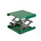 Lifting platform alu green, 160x130mm, adjusting wheel, stroke 60-275mm