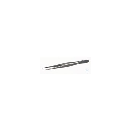Tweezers, stainless steel, pointed, L=115mm