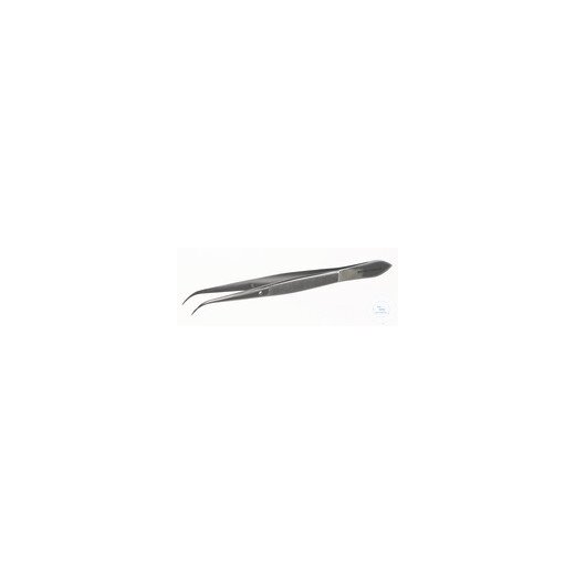 Pinzette, rostfreier Stahl, spitz-gebogen, L=115mm