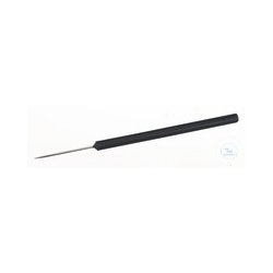 Dissecting needle, straight, L=140mm, plastic handle