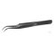 Precision tweezers 18/10 steel extra, pointed, curved, L=105mm