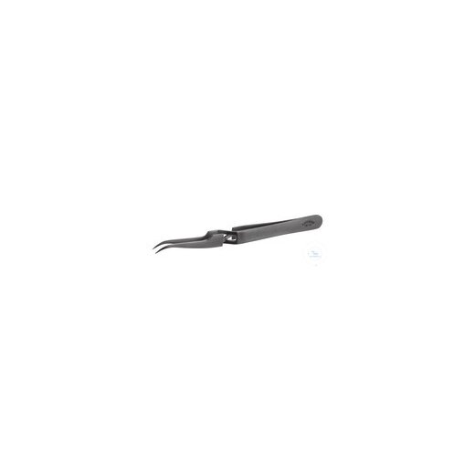 Precision tweezers 18/10 steel extra, pointed, curved, L=120mm