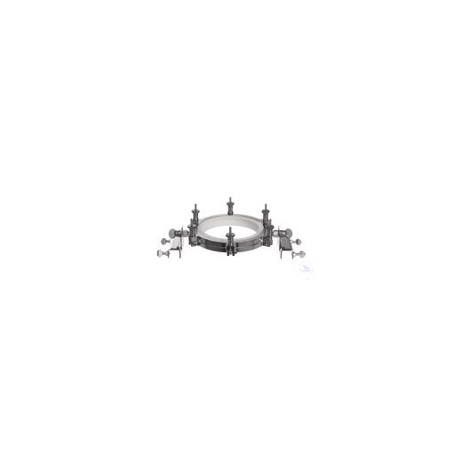 Laboratory flange support 18/10 steel /, PTFE 2, DN 120