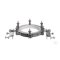 Laboratory flange support 18/10 steel /, PTFE 2, DN 120