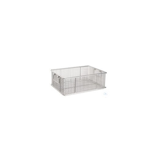 Transport basket stackable 18/10 steel, 600x400x150mm