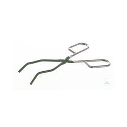 Crucible tongs with grooves, PTFE coating, L=250mm