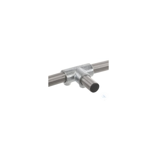 90° T-connector f. 3 pipes, malleable cast iron,galvanised, d=26,9mm