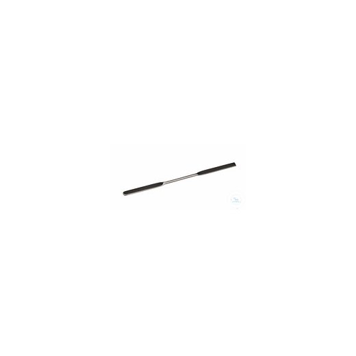 Micro double spatula 18/10 steel, LxW=150x5mm