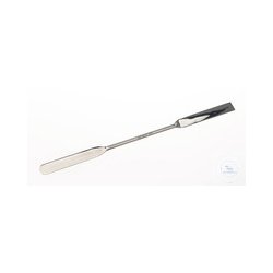 Double spatula 18/10 steel, LxW=130x9mm
