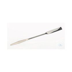 Double spatula 18/10 steel, conical, LxW=210x7mm