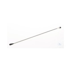 Double spatula spoon shape 18/10 steel, LxW=130x5mm