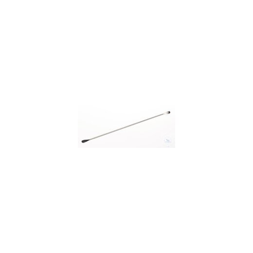 Double spatula-spoon shape 18/10 steel, LxW=210x5mm
