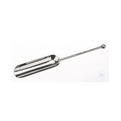Weighing scoop with knob, 18/10 steel, L=235mm