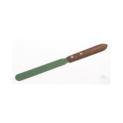 Pharmacists spatula PTFE coating, w., wooden handle, L=230mm