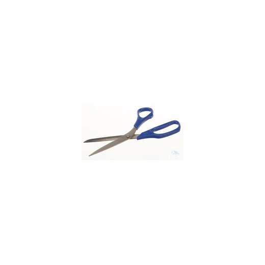 Laboratory scissors, stainless, L=130mm, plastic handle