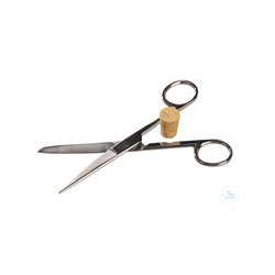 Recipe scissors, stainless, plug lifter, L=150mm