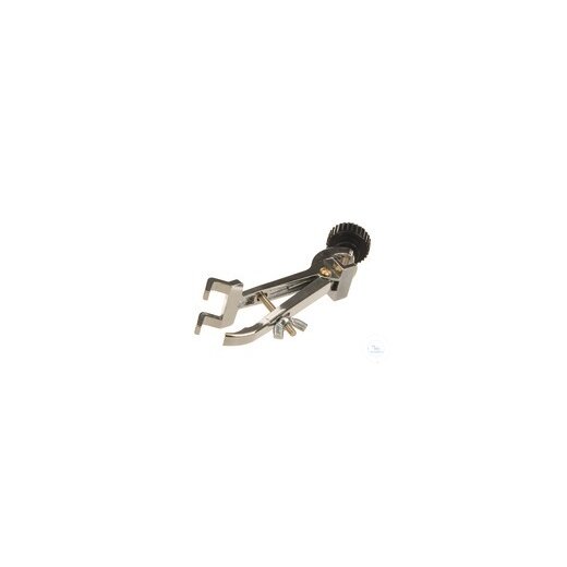 Burette clamp w. sleeve, chrome-plated, d=4-20mm