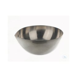 Steaming tray with spout, nickel, D=50mm, H=25mm