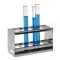 Test tube rack 18/10 steel, f. 2x12, test tubes
