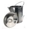 Measuring jug 18/10 steel, w. spout, graduated, 10 l