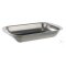 Evaporating dish w. rim, 18/10 steel, 360x260x50mm