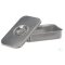 Instrument tray w. lid, 18/10, steel, 315x215x60mm