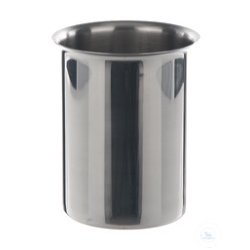 Beaker w. rim 18/10 steel, 100 ml