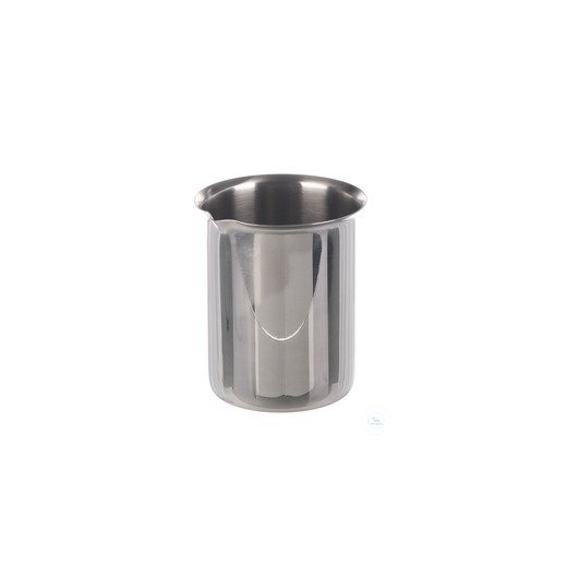 Beaker w. rim and spout, 18/10 steel, 5000ml