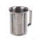 Mug with rim, spout and handle, 18/10 steel, 250ml