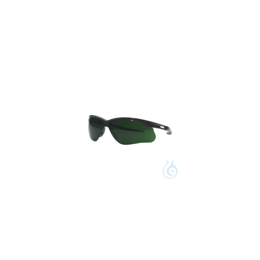 Safety spectacles in face form fitting design with IR/UV filter (DIN 5); green S