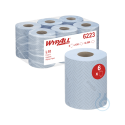 WypAll® L10 roll with central dispenser for easy...