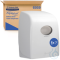 White Aquarius™ towel dispenser in a contemporary design. This paper towel