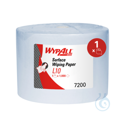 WypAll® L10 cleaning wipes for surfaces in the blue...