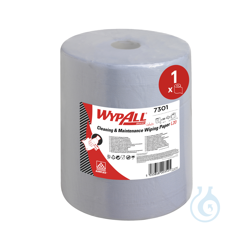 Blue, 2-ply WypAll® wipes. Wipes designed for...