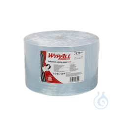 Blue, 3-ply disposable wipes. Perfect for wiping up...