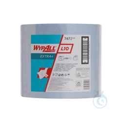 Blue, 1-ply disposable wipes. For moderately heavy...