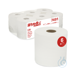 The WypAll® L10 roll of centrefeed wiping paper is...
