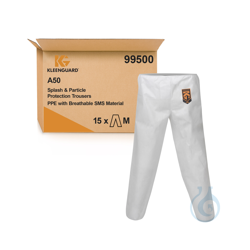Breathable trousers for single use, designed for wearing...