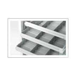Stainless-steel drawer, fixed, for BL- 300 (bottom)