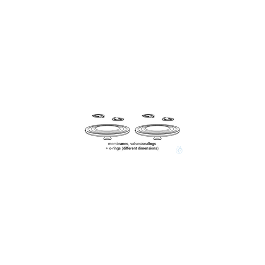 SPARE PARTS SET SYSTEM SH820G contains: 2x ZONE MEMBRANE 4x
