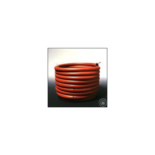 Gas hose for gas burners without sheathing and reinforcement according to DIN 30 66
