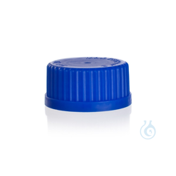 Screw cap, with PP cap and ring (blue) GL 45, art.no....