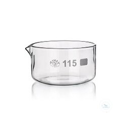 SIMAX-Kristallisierschale, mit Ausguss, Durchm. 95mm,...